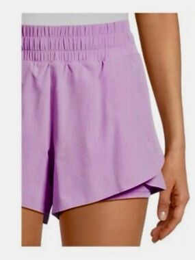 Avia Women's Lavender Athletic Layered Running Shorts Sz XS
